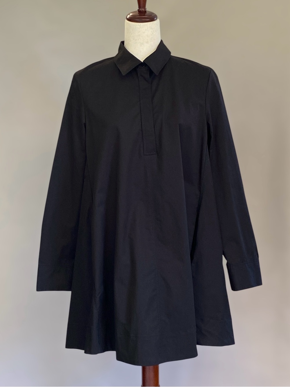 Zara Long Sleeve Flowy Swing Oversized Babydoll Shirt Dress